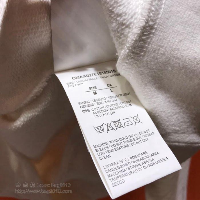 OffWhite男裝 19-20FW新款 最高品質 off圓領衛衣 off白色套頭男衛衣  tzy2273